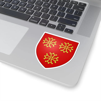 Blason Adhémar de La Garde (France) (Coat of Arms) STICKER Vinyl Kiss-Cut Decal - The Sticker Space