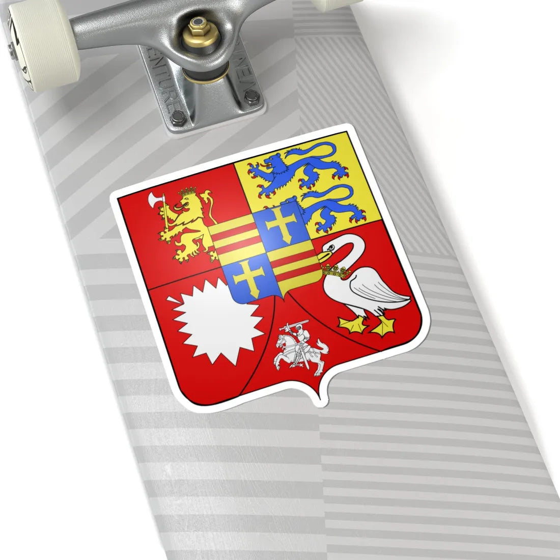 Blason Adolphe de Holstein-Gottorp (Denmark) (Coat of Arms) STICKER Vinyl Kiss-Cut Decal - The Sticker Space