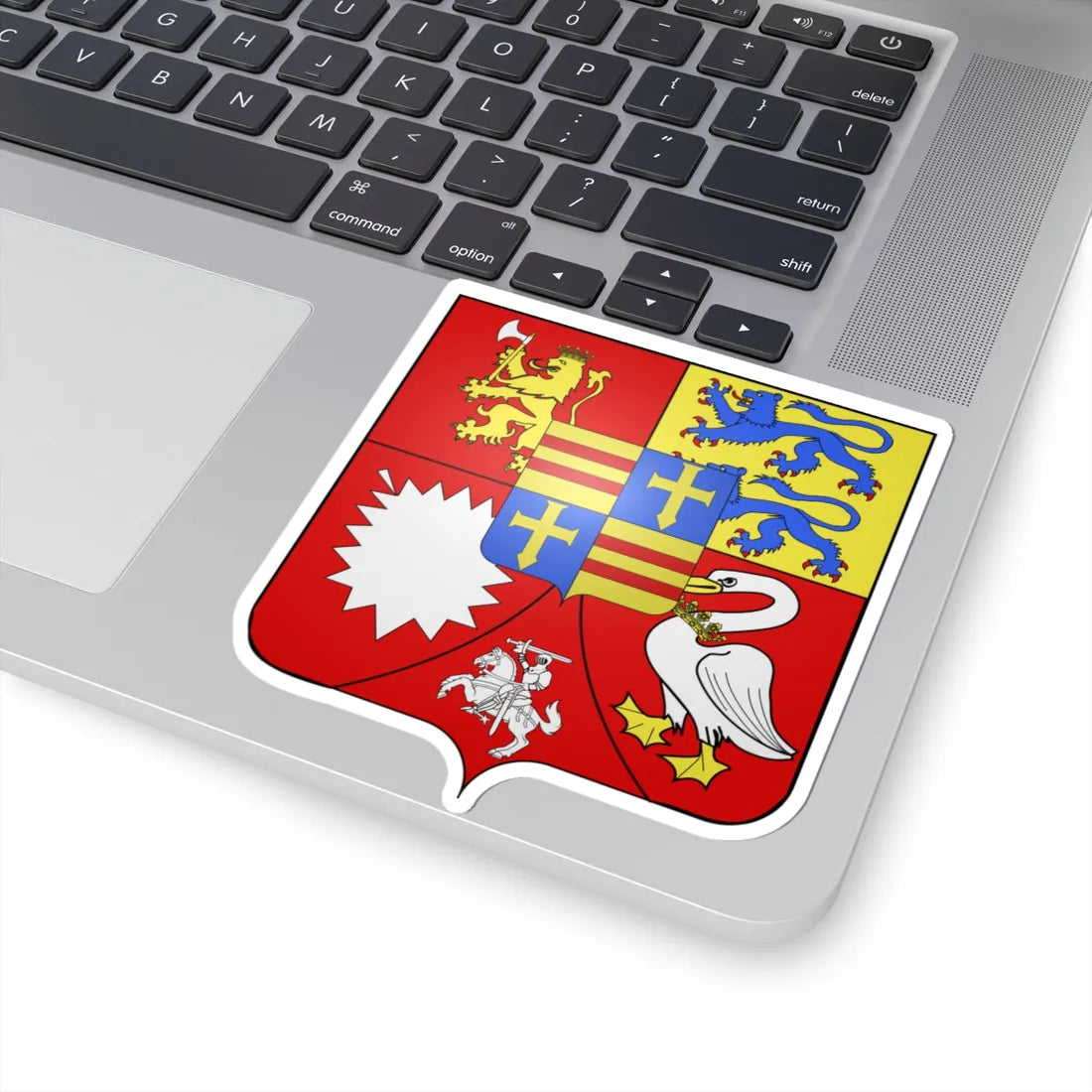 Blason Adolphe de Holstein-Gottorp (Denmark) (Coat of Arms) STICKER Vinyl Kiss-Cut Decal - The Sticker Space