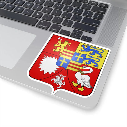 Blason Adolphe de Holstein-Gottorp (Denmark) (Coat of Arms) STICKER Vinyl Kiss-Cut Decal - The Sticker Space