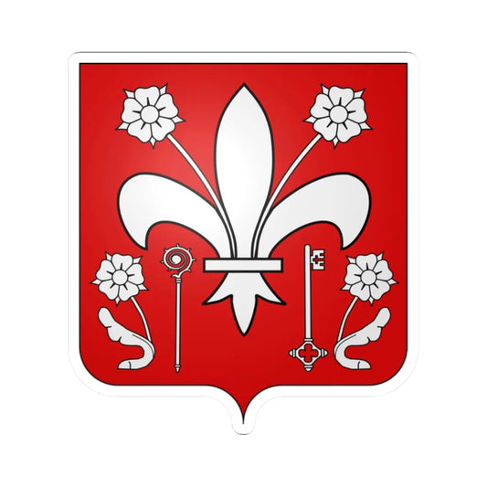 Blason Affligem (Belgium) (Coat of Arms) STICKER Vinyl Kiss-Cut Decal 2 Inch White - The Sticker Space