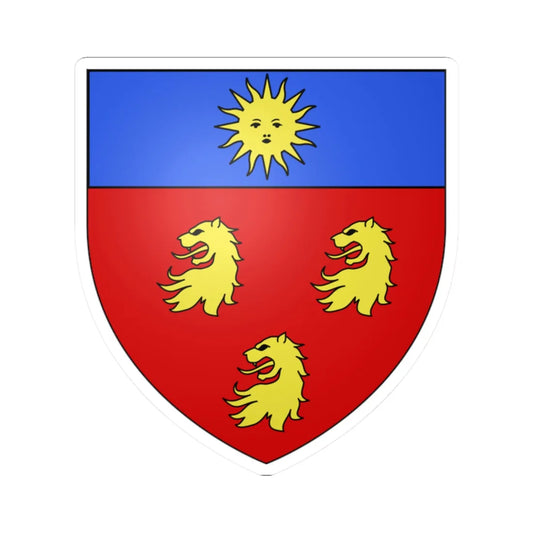 Blason ailhaud (France) (Coat of Arms) STICKER Vinyl Kiss-Cut Decal 2 Inch White - The Sticker Space