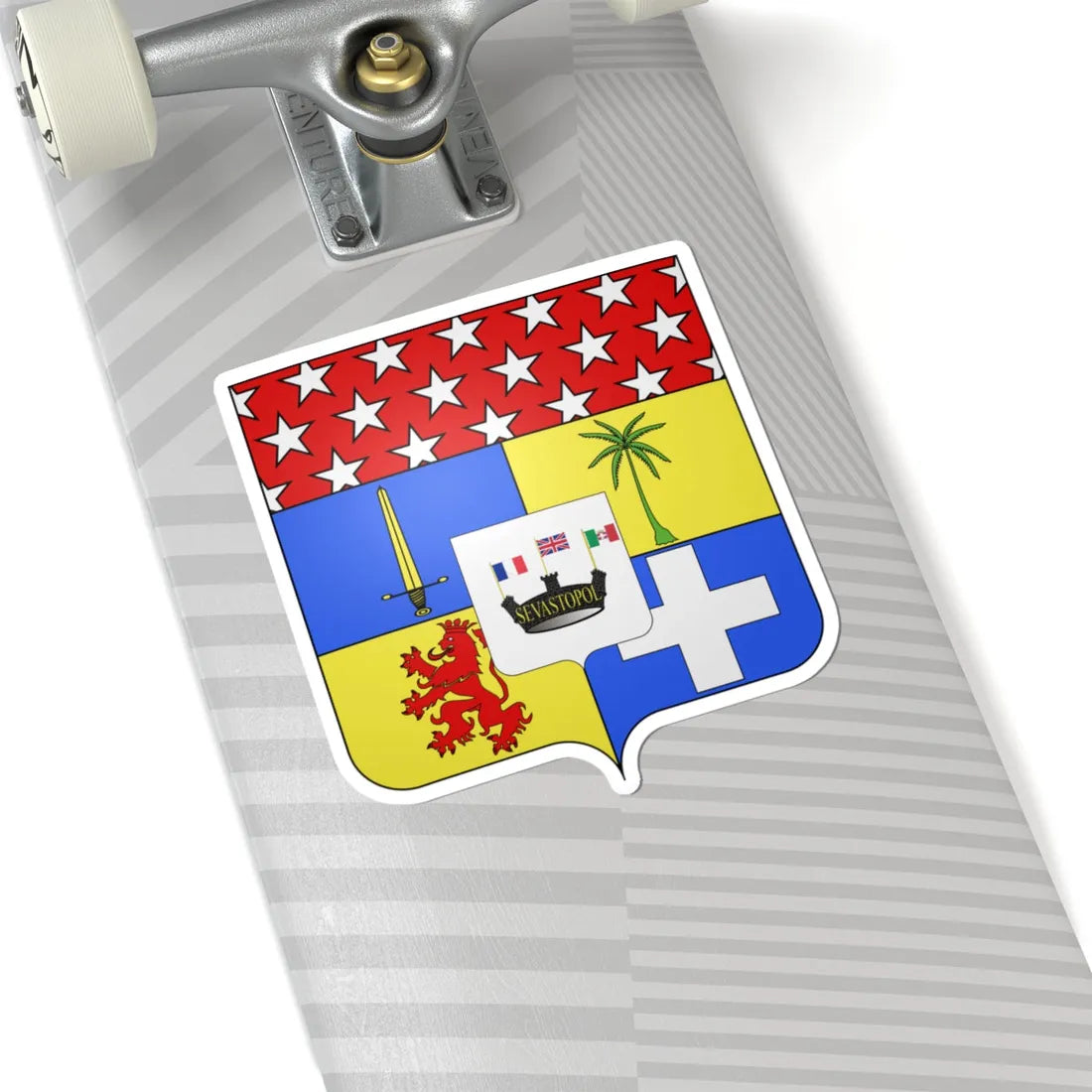 Blason Aimable Pélissier 1794-1864 duc de Malakoff Second Empire (France) (Coat of Arms) STICKER Vinyl Kiss-Cut Decal - The Sticker Space