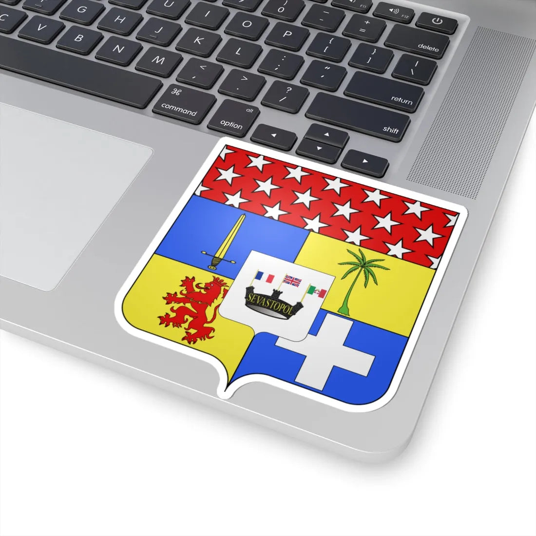 Blason Aimable Pélissier 1794-1864 duc de Malakoff Second Empire (France) (Coat of Arms) STICKER Vinyl Kiss-Cut Decal - The Sticker Space