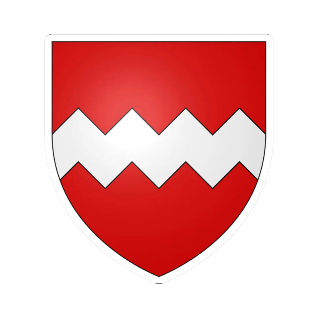 Blason Albert Mourer selon Gelre (Denmark) (Coat of Arms) STICKER Vinyl Kiss-Cut Decal 2 Inch White - The Sticker Space