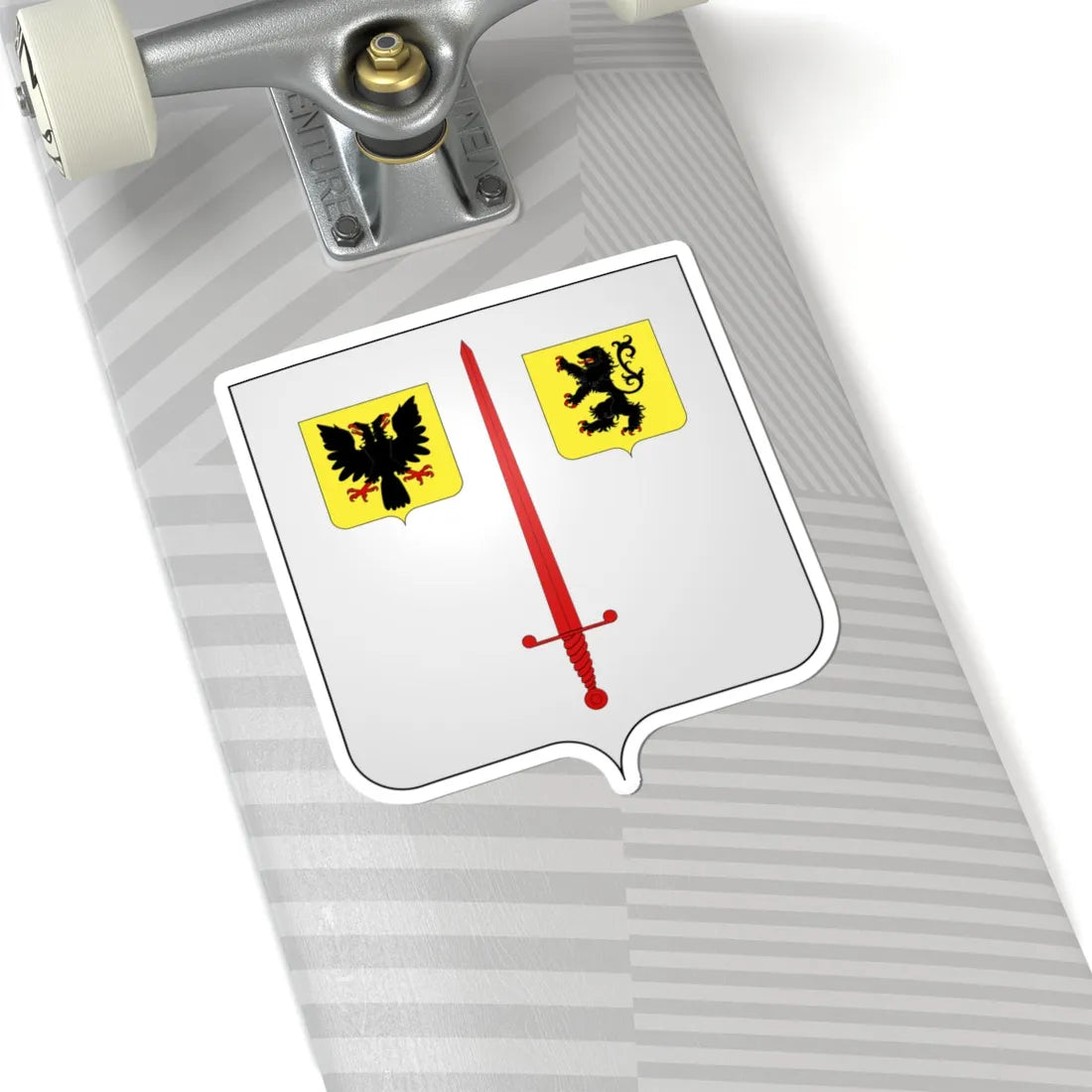 Blason Alost (Belgium) (Coat of Arms) STICKER Vinyl Kiss-Cut Decal - The Sticker Space