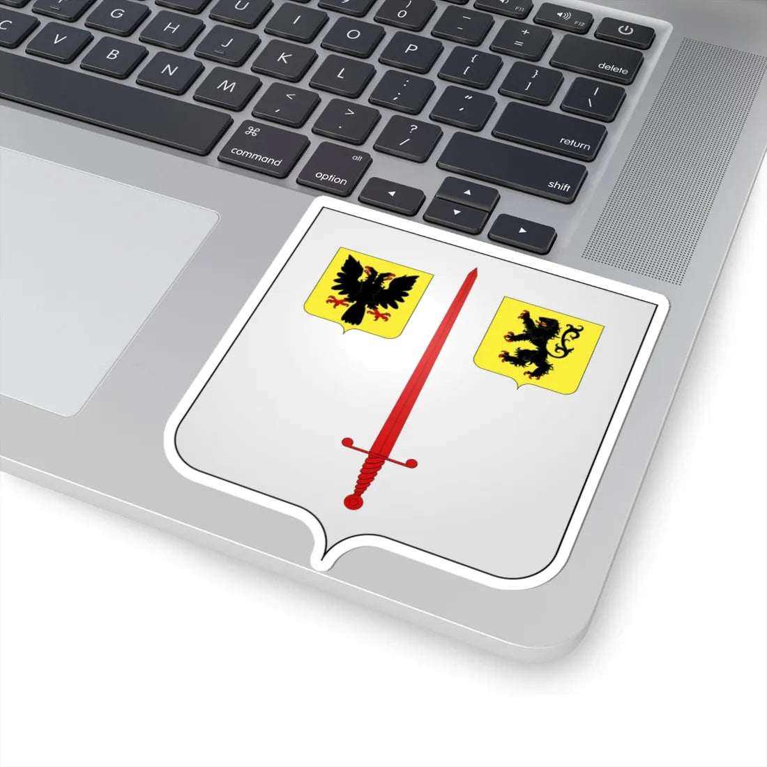 Blason Alost (Belgium) (Coat of Arms) STICKER Vinyl Kiss-Cut Decal - The Sticker Space