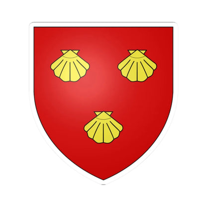 Blason Amanzé (France) (Coat of Arms) STICKER Vinyl Kiss-Cut Decal 2 Inch White - The Sticker Space