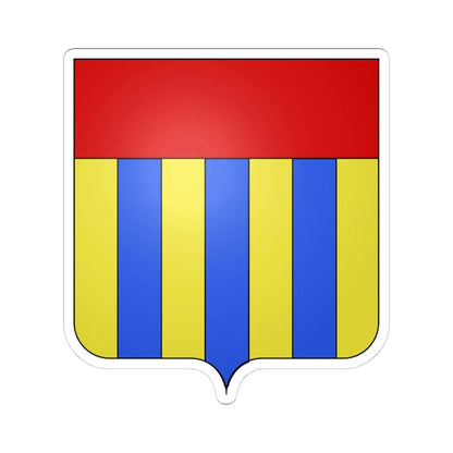 Blason Amay (Belgium) (Coat of Arms) STICKER Vinyl Kiss-Cut Decal 4 Inch White - The Sticker Space