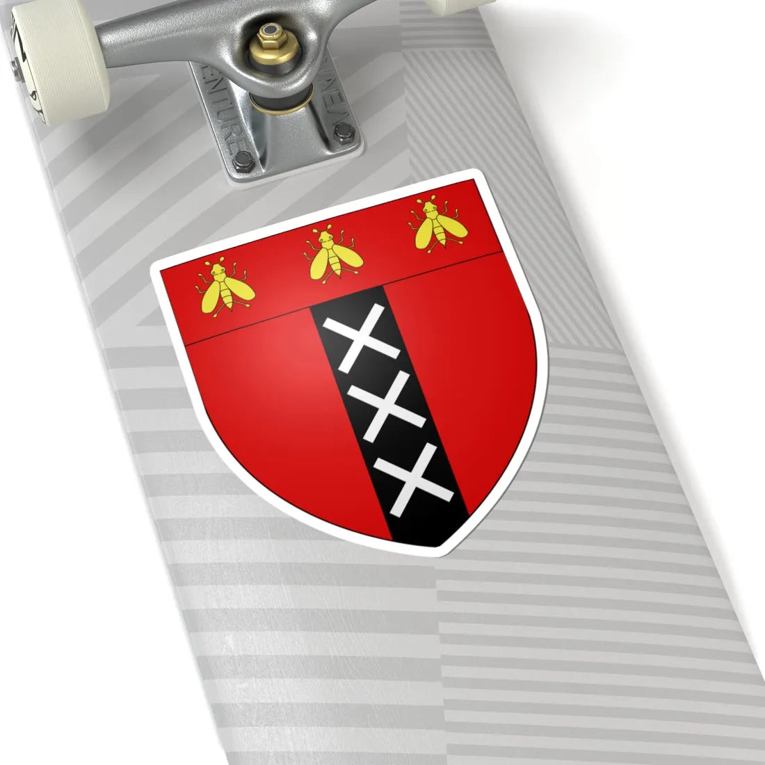 Blason Amsterdam Empire sans ornements (Netherlands) (Coat of Arms) STICKER Vinyl Kiss-Cut Decal - The Sticker Space