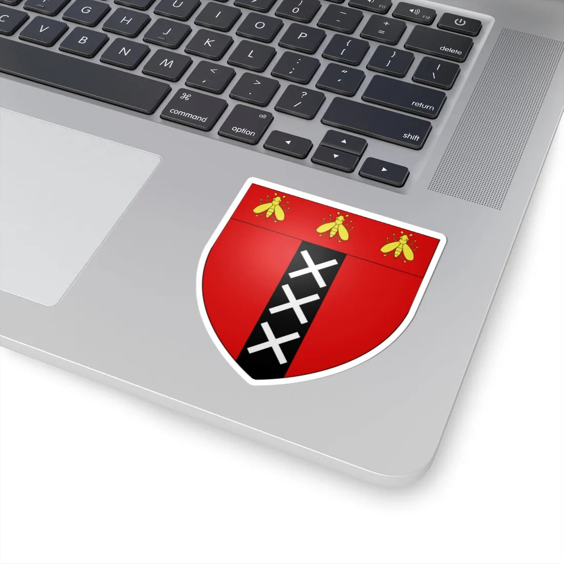 Blason Amsterdam Empire sans ornements (Netherlands) (Coat of Arms) STICKER Vinyl Kiss-Cut Decal - The Sticker Space