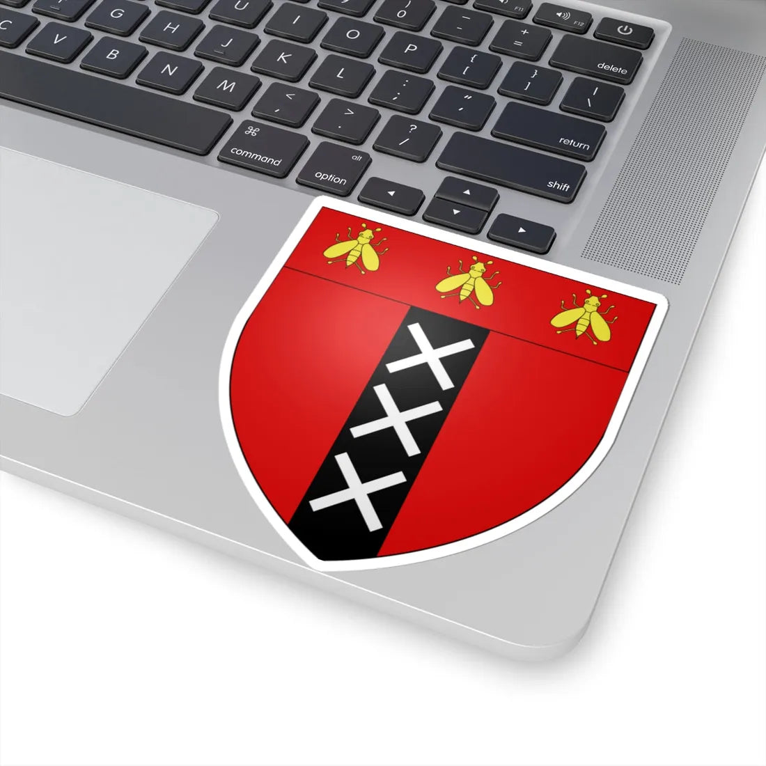 Blason Amsterdam Empire sans ornements (Netherlands) (Coat of Arms) STICKER Vinyl Kiss-Cut Decal - The Sticker Space