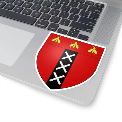Blason Amsterdam Empire sans ornements (Netherlands) (Coat of Arms) STICKER Vinyl Kiss-Cut Decal - The Sticker Space