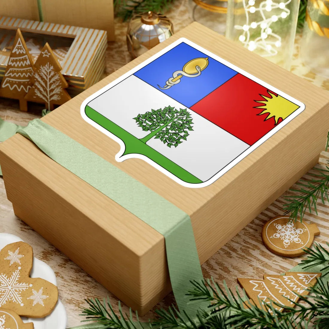 Blason André Joseph Abrial 1758-1820 (France) (Coat of Arms) STICKER Vinyl Kiss-Cut Decal - The Sticker Space