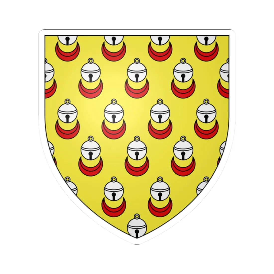 Blason Anglure (France) (Coat of Arms) STICKER Vinyl Kiss-Cut Decal 2 Inch White - The Sticker Space