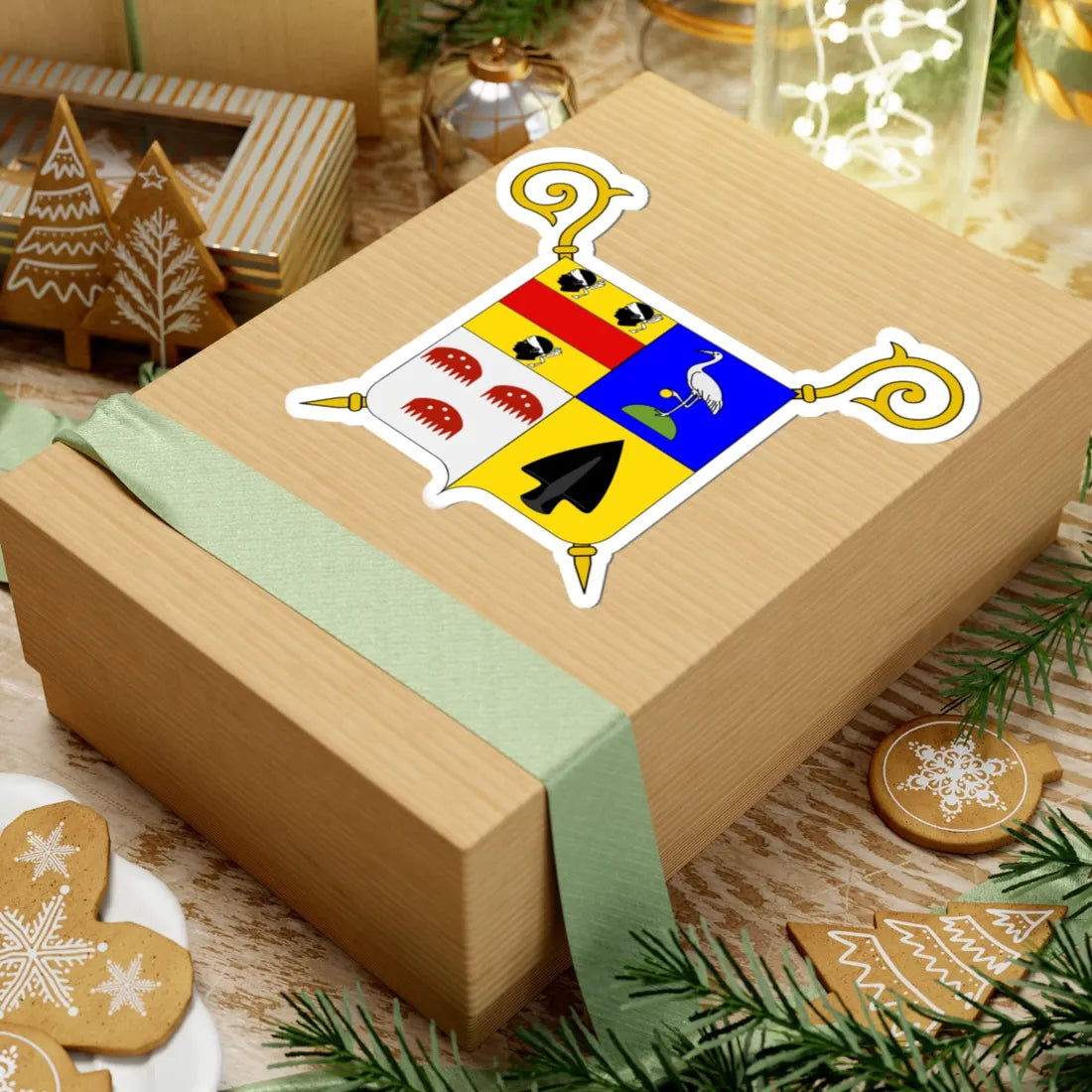 Blason Anhée (Belgium) (Coat of Arms) STICKER Vinyl Kiss-Cut Decal - The Sticker Space