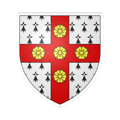 Blason Aniche 59 (France) (Coat of Arms) STICKER Vinyl Kiss-Cut Decal 3 Inch White - The Sticker Space