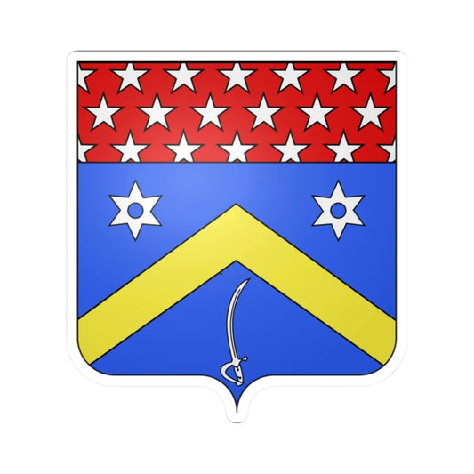 Blason Anne Jean Marie René Savary 1774-1833 duc de Rovigo (France) (Coat of Arms) STICKER Vinyl Kiss-Cut Decal 2 Inch White - The Sticker Space