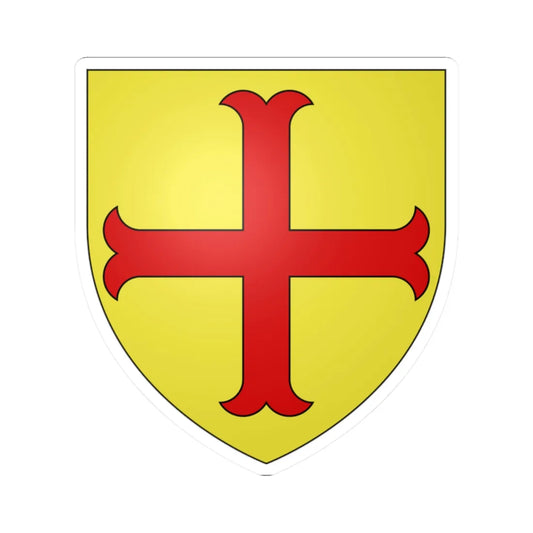 Blason Annoeullin 59 (France) (Coat of Arms) STICKER Vinyl Kiss-Cut Decal 2 Inch White - The Sticker Space