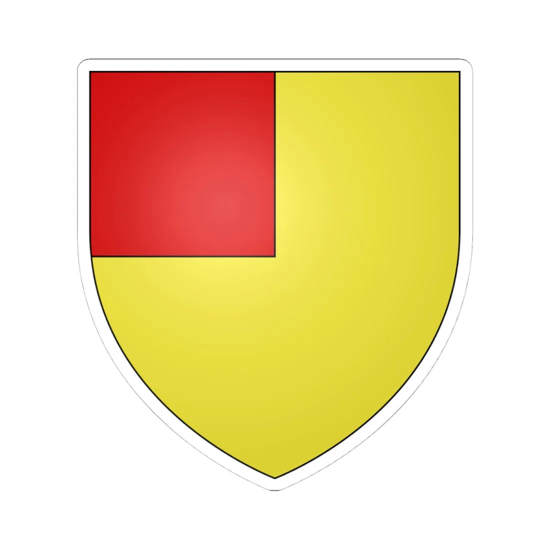 Blason Anstaing 59 (France) (Coat of Arms) STICKER Vinyl Kiss-Cut Decal 4 Inch White - The Sticker Space