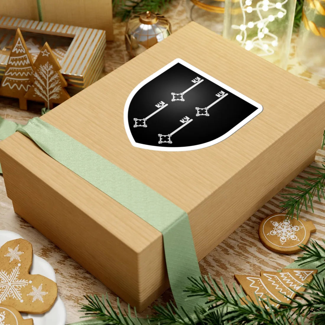 Blason Anzin 59 (France) (Coat of Arms) STICKER Vinyl Kiss-Cut Decal - The Sticker Space