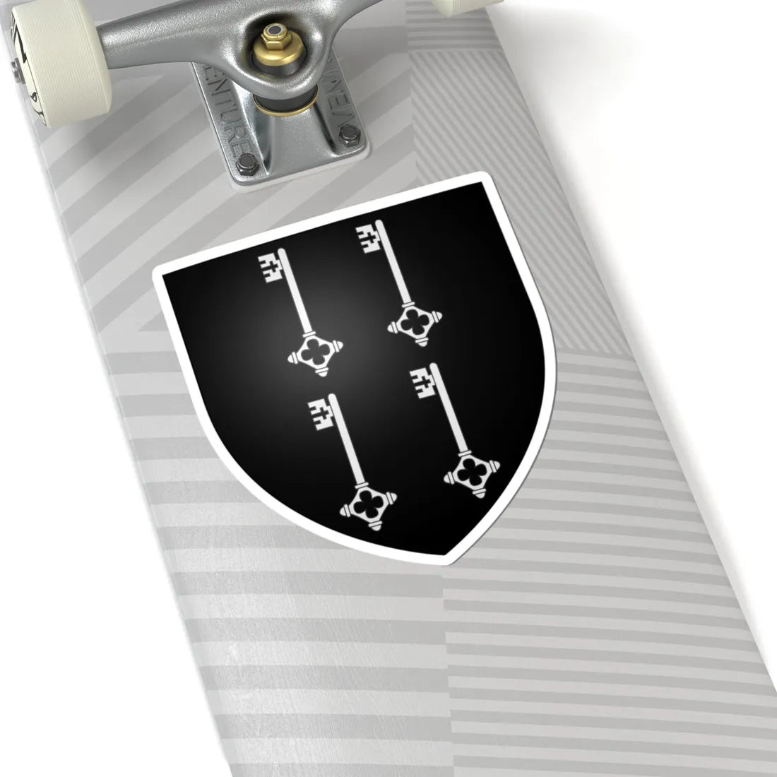 Blason Anzin 59 (France) (Coat of Arms) STICKER Vinyl Kiss-Cut Decal - The Sticker Space