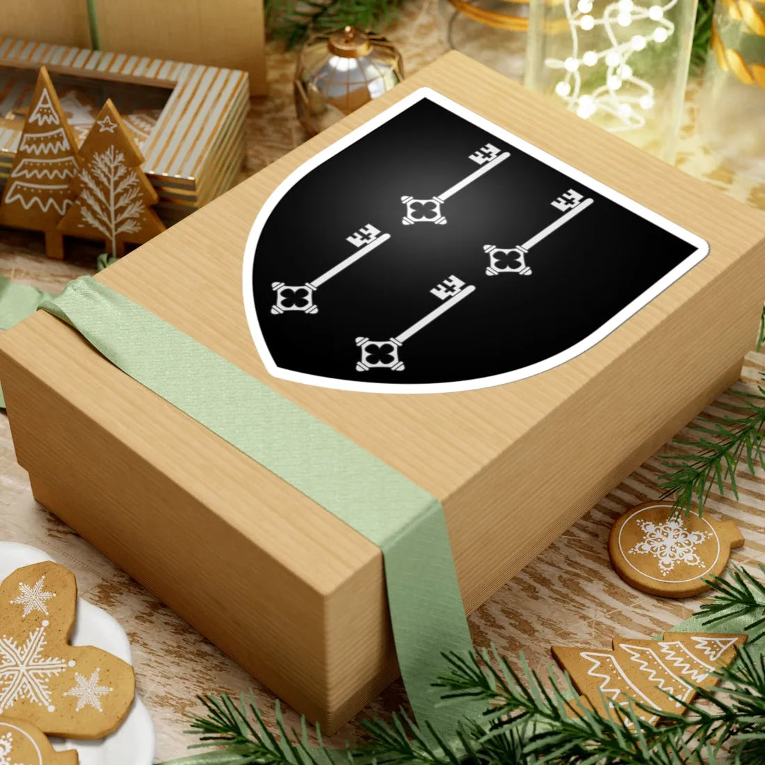 Blason Anzin 59 (France) (Coat of Arms) STICKER Vinyl Kiss-Cut Decal - The Sticker Space