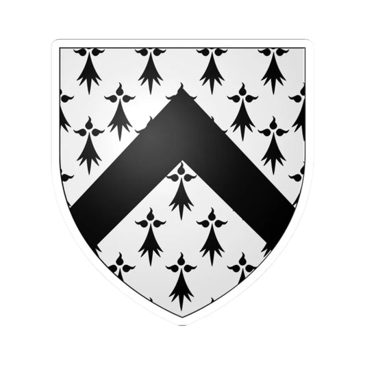 Blason Armbouts-Cappel 59 (France) (Coat of Arms) STICKER Vinyl Kiss-Cut Decal 2 Inch White - The Sticker Space