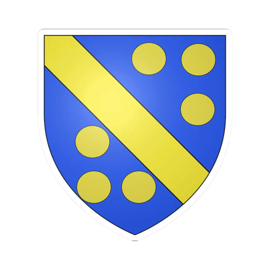 Blason Assesse (Belgium) (Coat of Arms) STICKER Vinyl Kiss-Cut Decal 2 Inch White - The Sticker Space