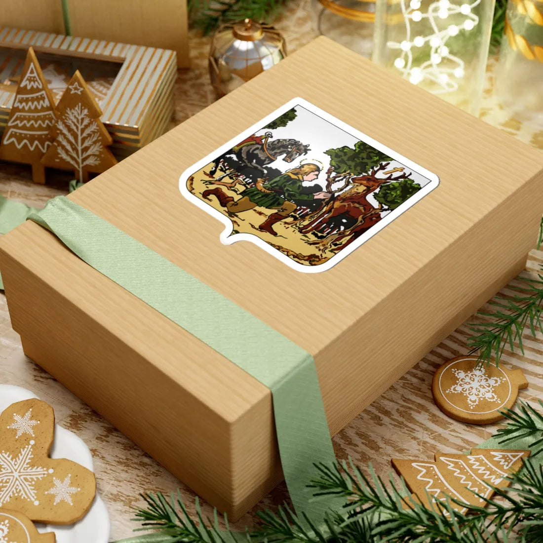 Blason Aubel (Belgium) (Coat of Arms) STICKER Vinyl Kiss-Cut Decal - The Sticker Space