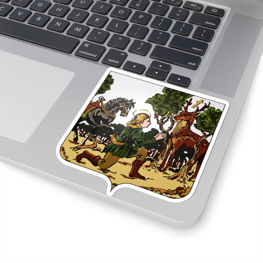 Blason Aubel (Belgium) (Coat of Arms) STICKER Vinyl Kiss-Cut Decal - The Sticker Space