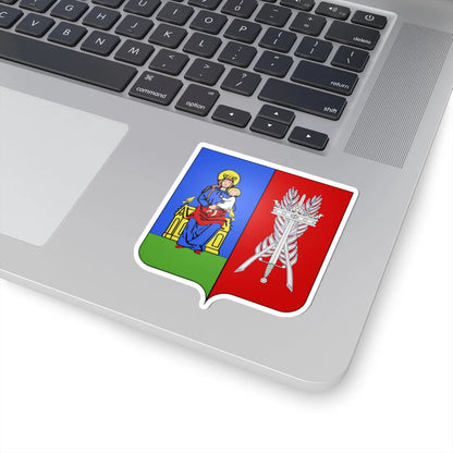Blason Auderghem (Belgium) (Coat of Arms) STICKER Vinyl Kiss-Cut Decal - The Sticker Space