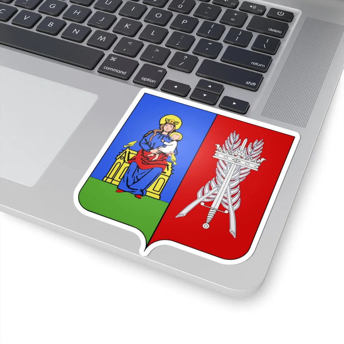 Blason Auderghem (Belgium) (Coat of Arms) STICKER Vinyl Kiss-Cut Decal - The Sticker Space