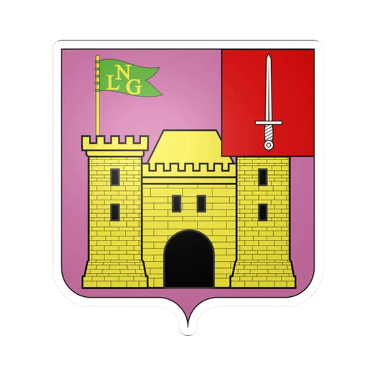 Blason Augustin Marie dAboville 1776-1843 (France) (Coat of Arms) STICKER Vinyl Kiss-Cut Decal 2 Inch White - The Sticker Space