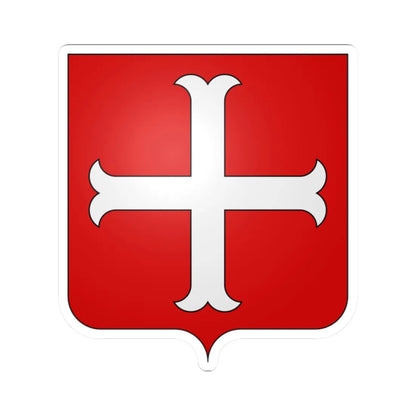 Blason Avelgem (Belgium) (Coat of Arms) STICKER Vinyl Kiss-Cut Decal 2 Inch White - The Sticker Space