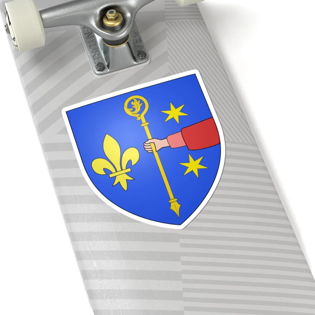 Blason Bassenge (Belgium) (Coat of Arms) STICKER Vinyl Kiss-Cut Decal - The Sticker Space