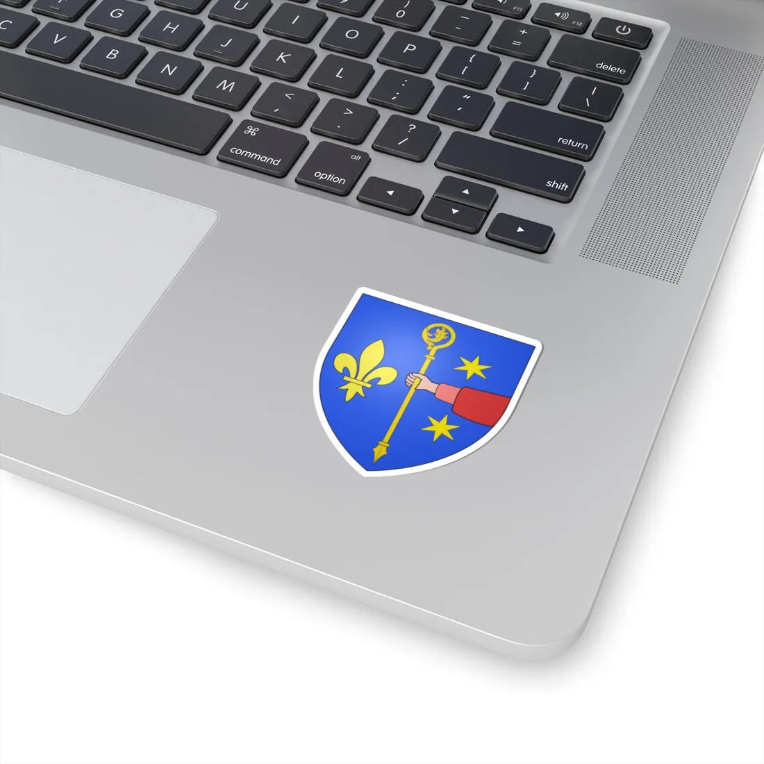 Blason Bassenge (Belgium) (Coat of Arms) STICKER Vinyl Kiss-Cut Decal - The Sticker Space