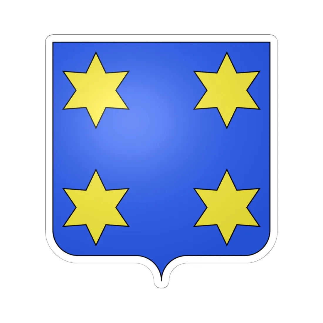 Blason be Abbaye de Bonne-Espérance (Belgium) (Coat of Arms) STICKER Vinyl Kiss-Cut Decal 6 Inch White - The Sticker Space