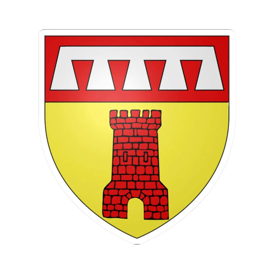 Blason Beaufort Luxembourg (Luxembourg) (Coat of Arms) STICKER Vinyl Kiss-Cut Decal 2 Inch White - The Sticker Space