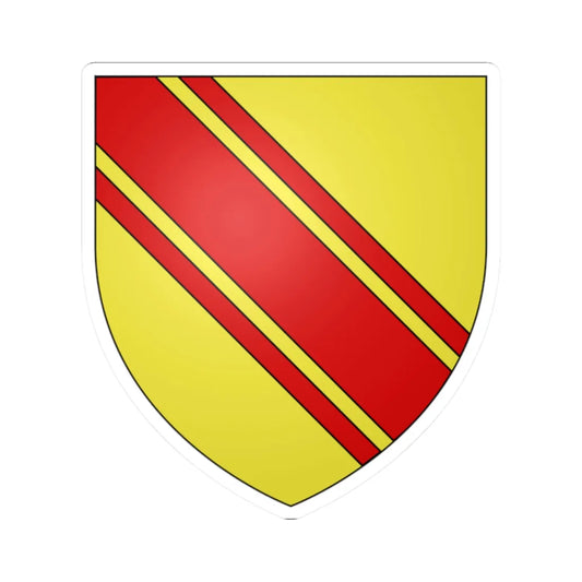 Blason Beaufort-sur-Meuse selon Gelre (Belgium) (Coat of Arms) STICKER Vinyl Kiss-Cut Decal 2 Inch White - The Sticker Space