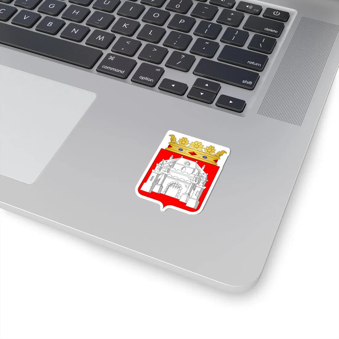 Blason Beaumont Hainaut (Belgium) (Coat of Arms) STICKER Vinyl Kiss-Cut Decal - The Sticker Space
