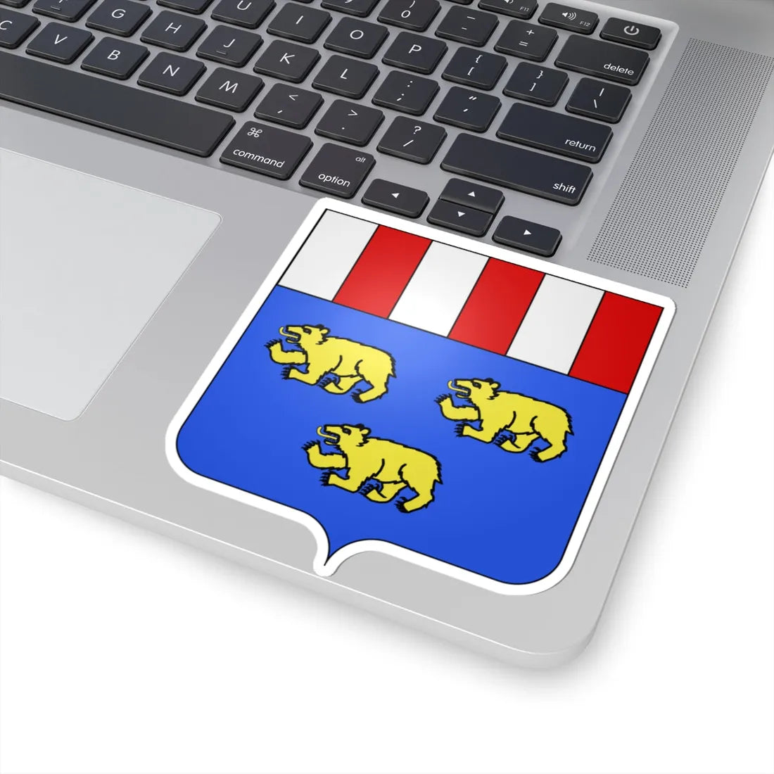 Blason Beernem (Belgium) (Coat of Arms) STICKER Vinyl Kiss-Cut Decal - The Sticker Space