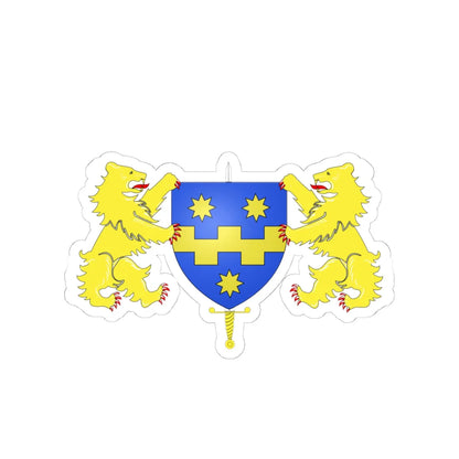 Blason Beerse (Belgium) (Coat of Arms) STICKER Vinyl Kiss-Cut Decal 4 Inch White - The Sticker Space