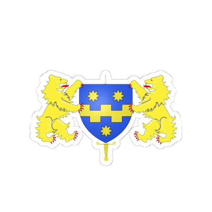 Blason Beerse (Belgium) (Coat of Arms) STICKER Vinyl Kiss-Cut Decal 6 Inch White - The Sticker Space