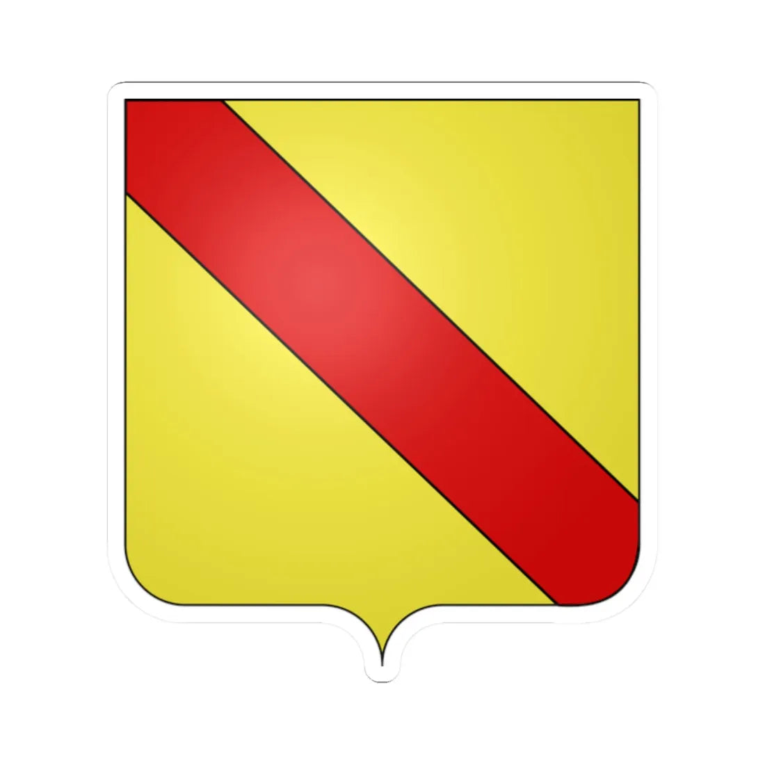 Blason Beloeil (Belgium) (Coat of Arms) STICKER Vinyl Kiss-Cut Decal 2 Inch White - The Sticker Space