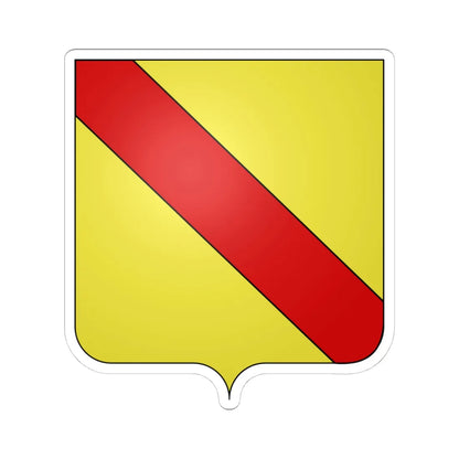 Blason Beloeil (Belgium) (Coat of Arms) STICKER Vinyl Kiss-Cut Decal 4 Inch White - The Sticker Space