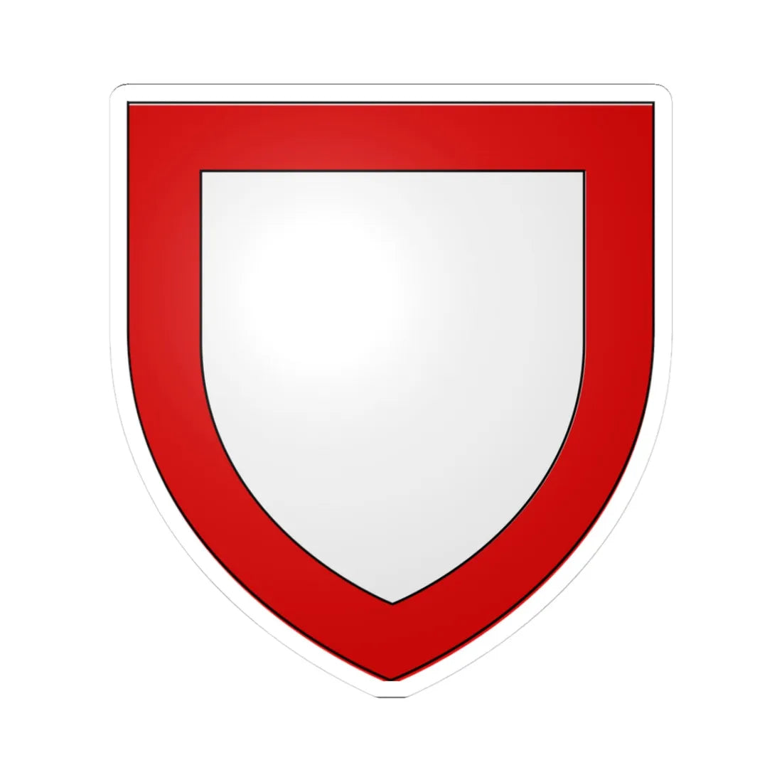 Blason BenoitXII (Italy) (Coat of Arms) STICKER Vinyl Kiss-Cut Decal 3 Inch White - The Sticker Space