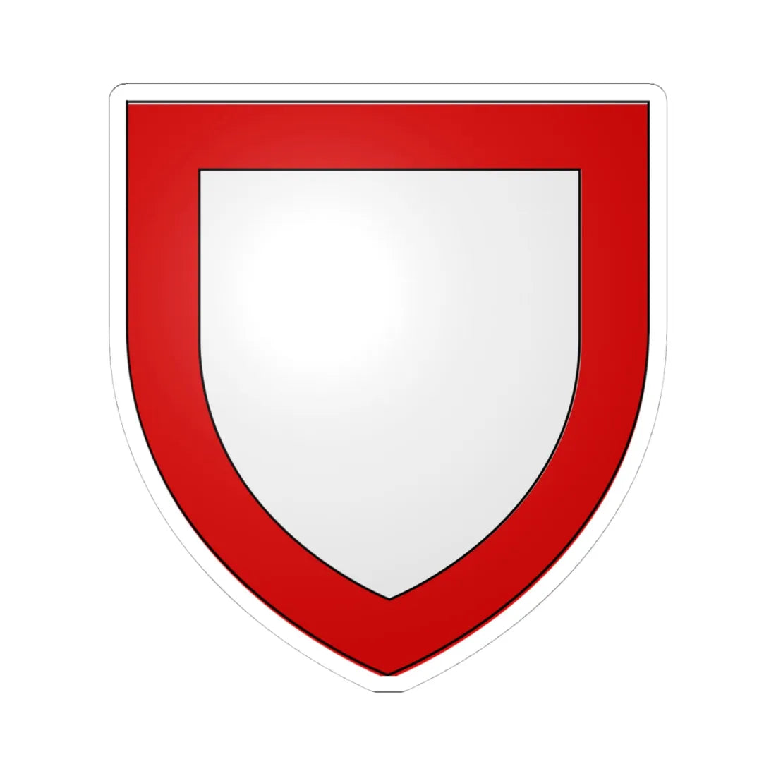 Blason BenoitXII (Italy) (Coat of Arms) STICKER Vinyl Kiss-Cut Decal 4 Inch White - The Sticker Space