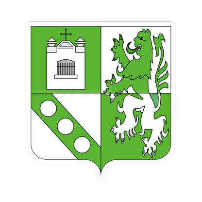 Blason Berchem-Sainte-Agathe (Belgium) (Coat of Arms) STICKER Vinyl Kiss-Cut Decal 2 Inch White - The Sticker Space