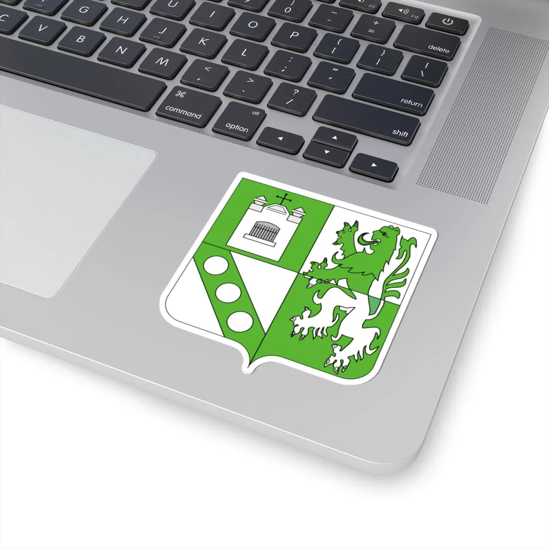 Blason Berchem-Sainte-Agathe (Belgium) (Coat of Arms) STICKER Vinyl Kiss-Cut Decal - The Sticker Space